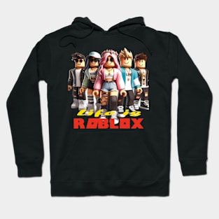 Life Is Roblox White Version Hoodie